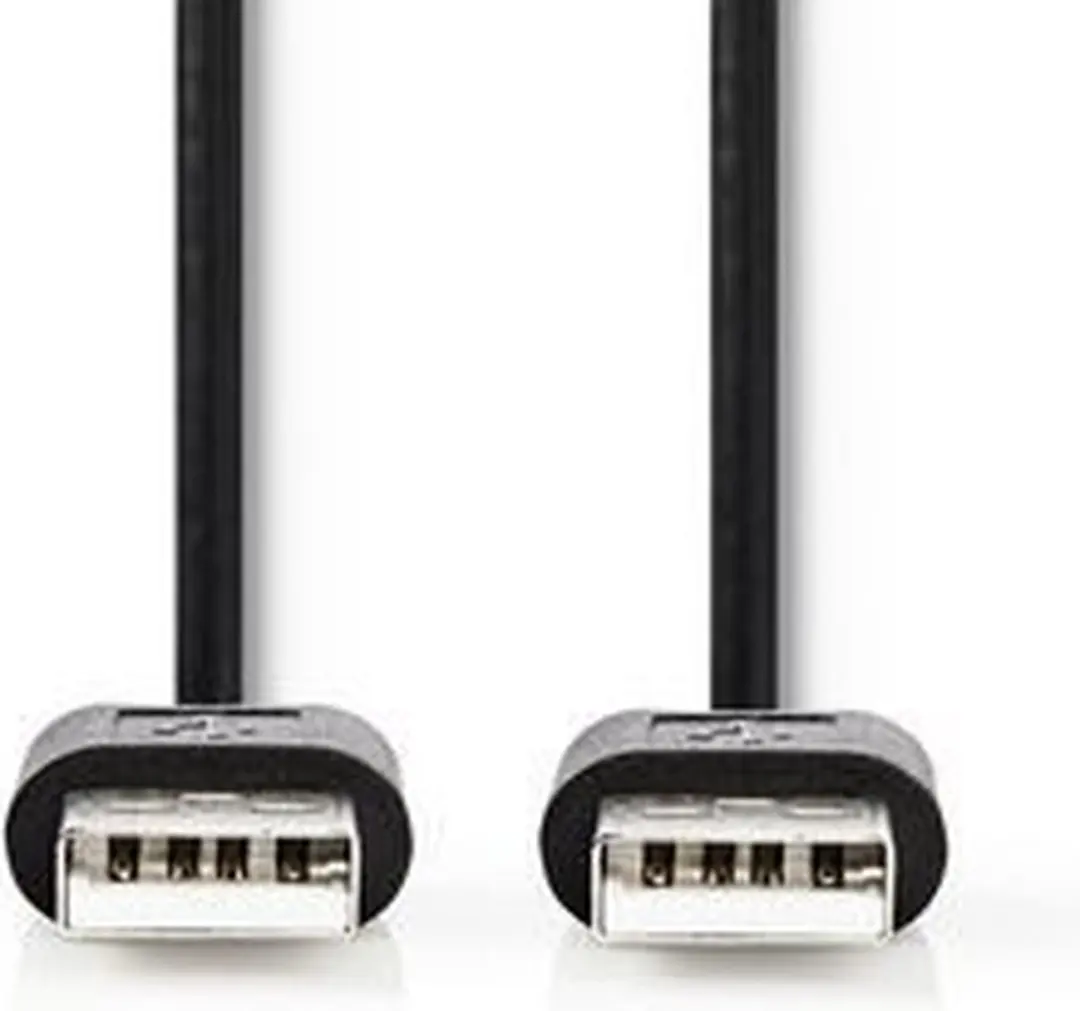 Nedis USB 2.0 A-A Kabel 7.5W 1m - Zwart