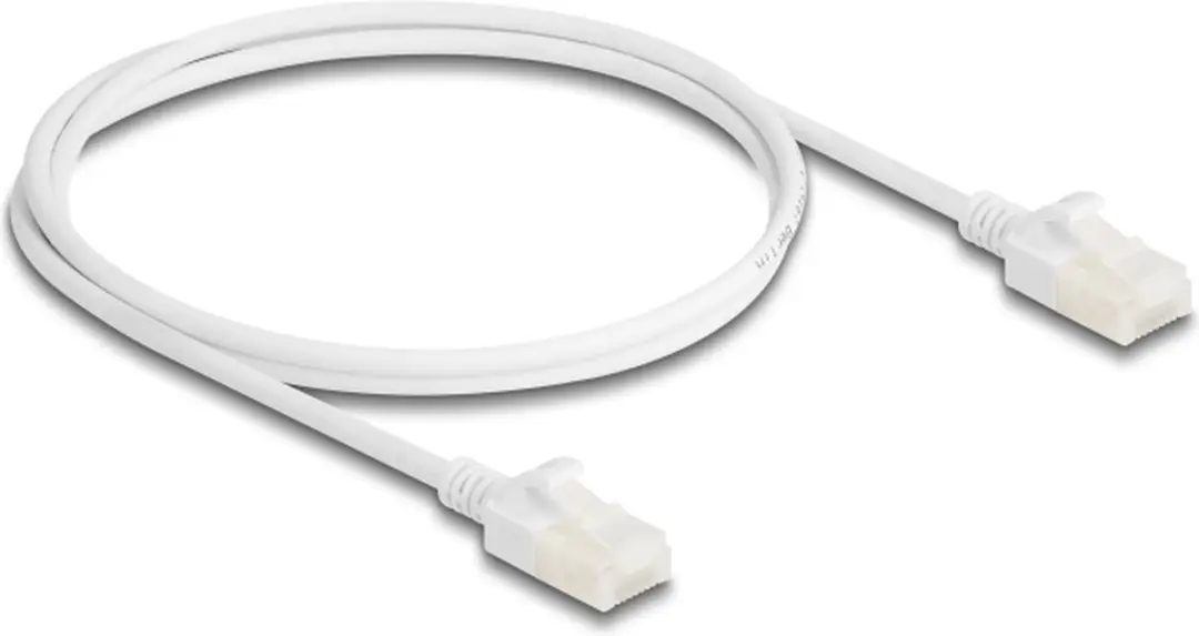 Delock RJ45 Netwerkkabel Cat.6A 1m - Wit