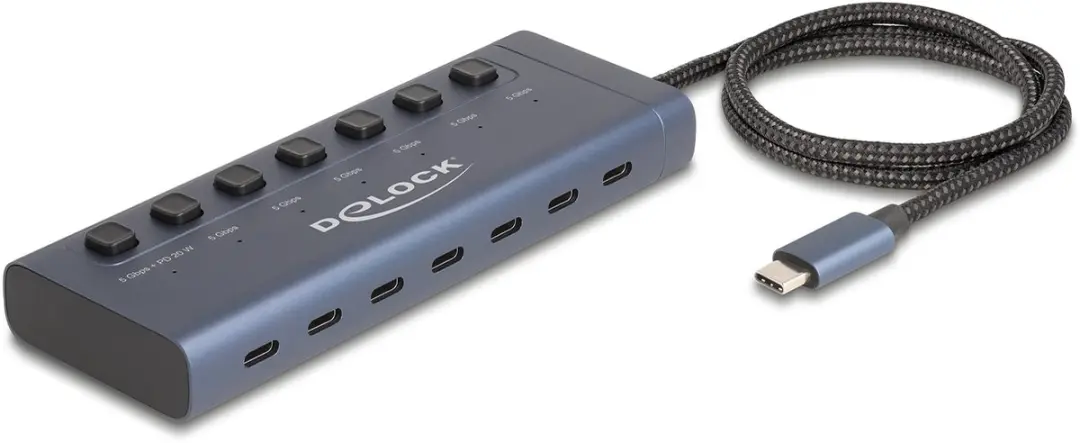 Delock USB 5Gbps Hub 7x Type-C