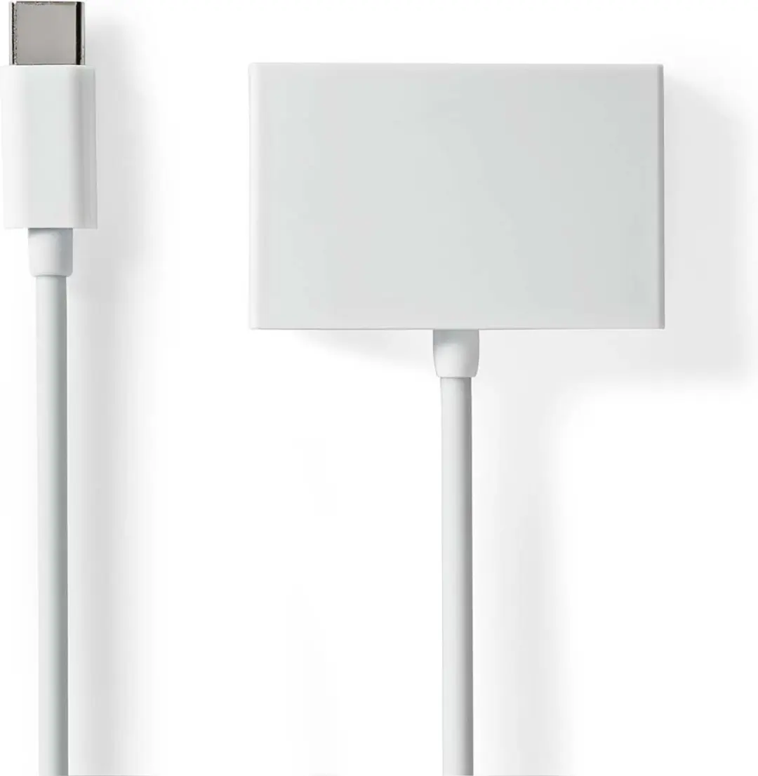 Nedis CCGB65900WT01 USB-C Adapter 3,5mm - 10cm - Wit
