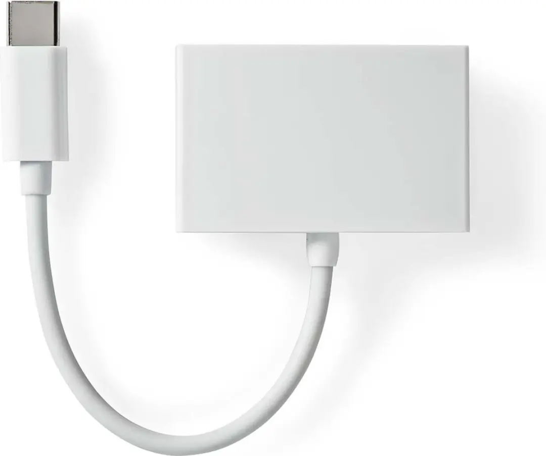 Nedis CCGB65900WT01 USB-C Adapter 3,5mm - 10cm - Wit