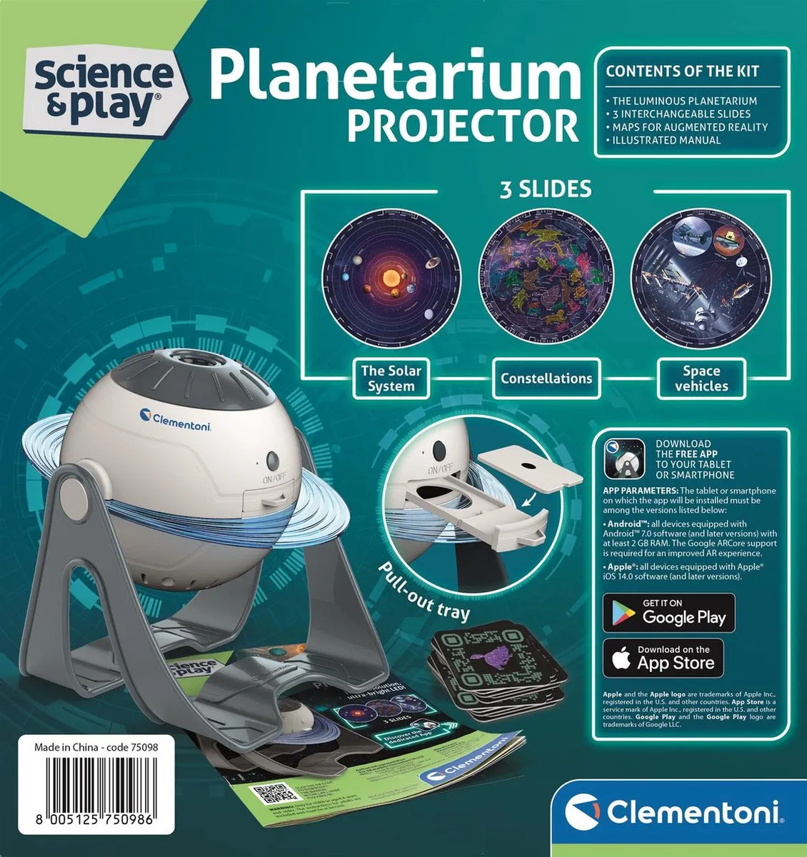 Clementoni Planetarium Projector 75098 - STEM Speelgoed - Multikleur