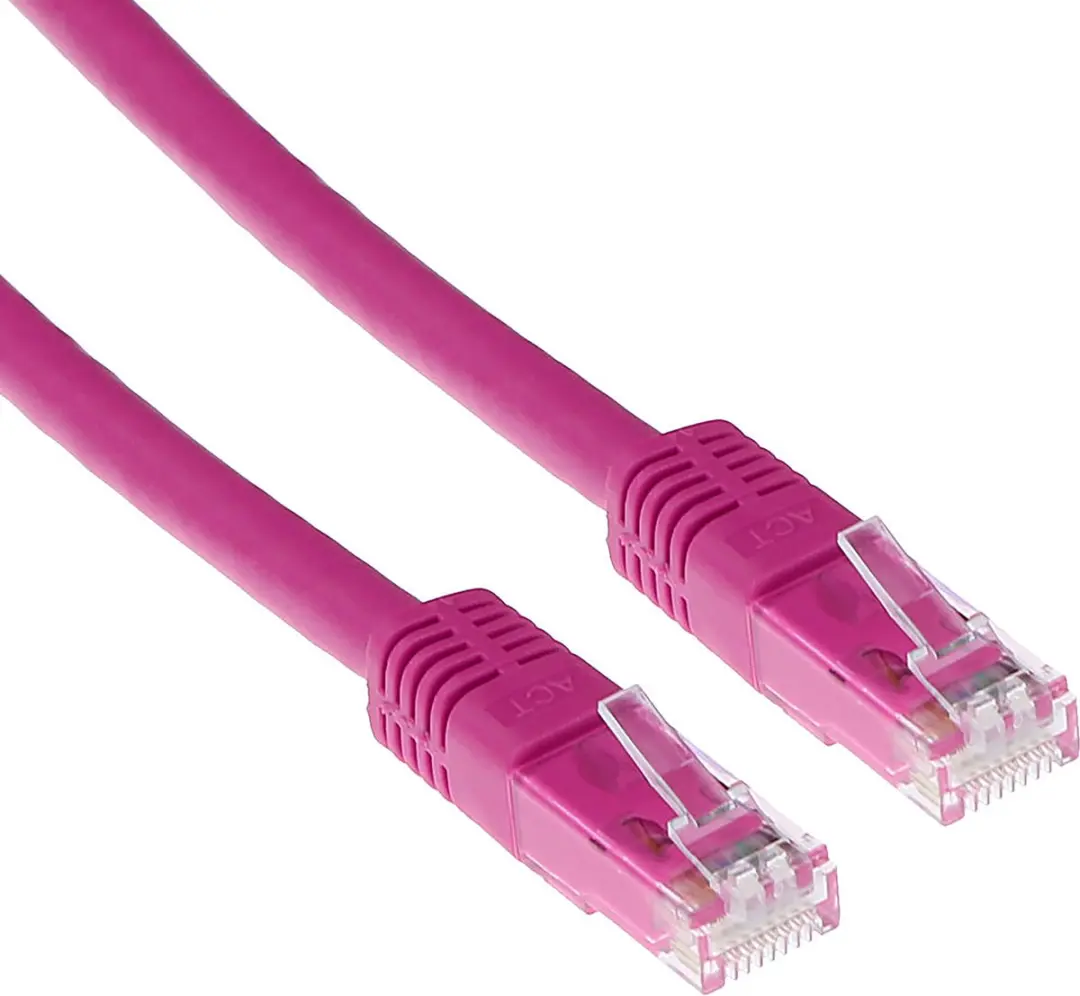 ACT Roze U/UTP CAT6 Patchkabel 5m
