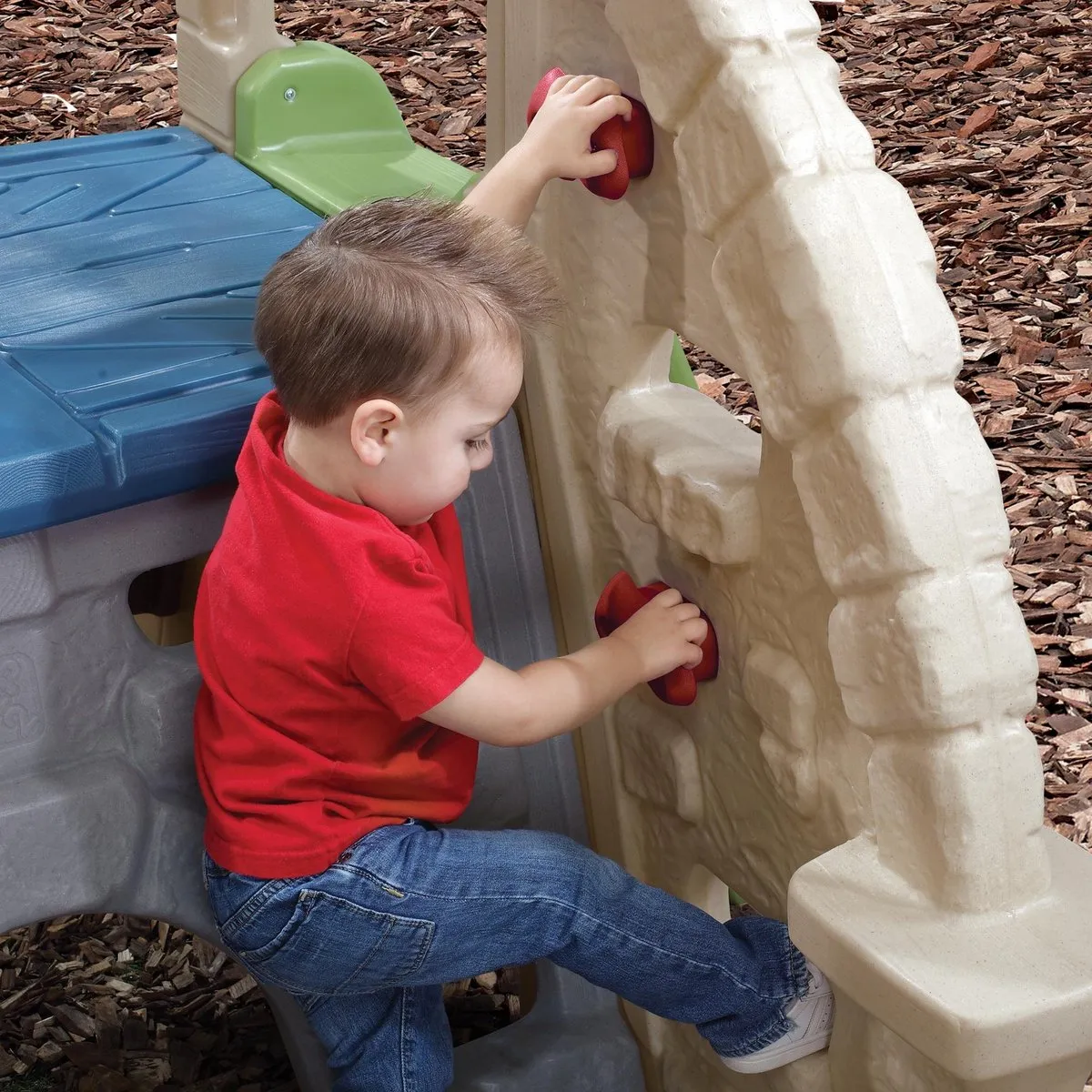 Step2 Alpine Ridge Climber & Slide Klimspeeltoestel - Beige/Groen