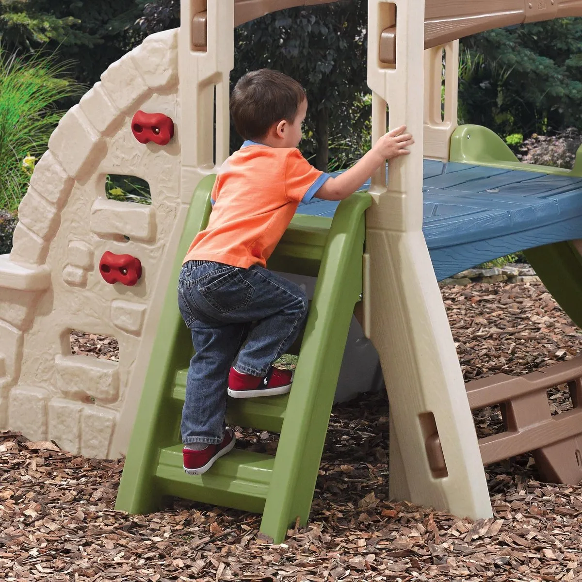Step2 Alpine Ridge Climber & Slide Klimspeeltoestel - Beige/Groen