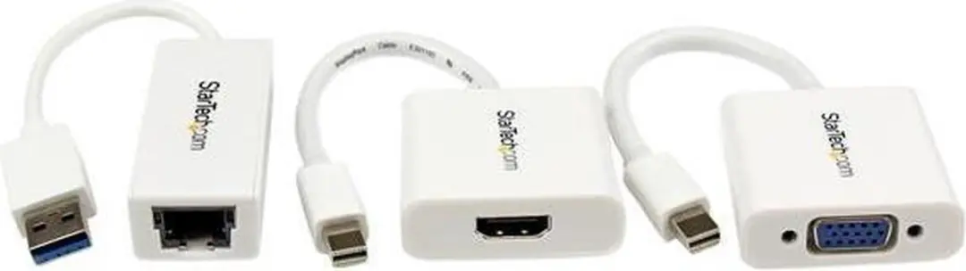 Startech MACAMDPGBK MacBook Air Accessoireset MDP-VGA - 3 Stuks - Wit