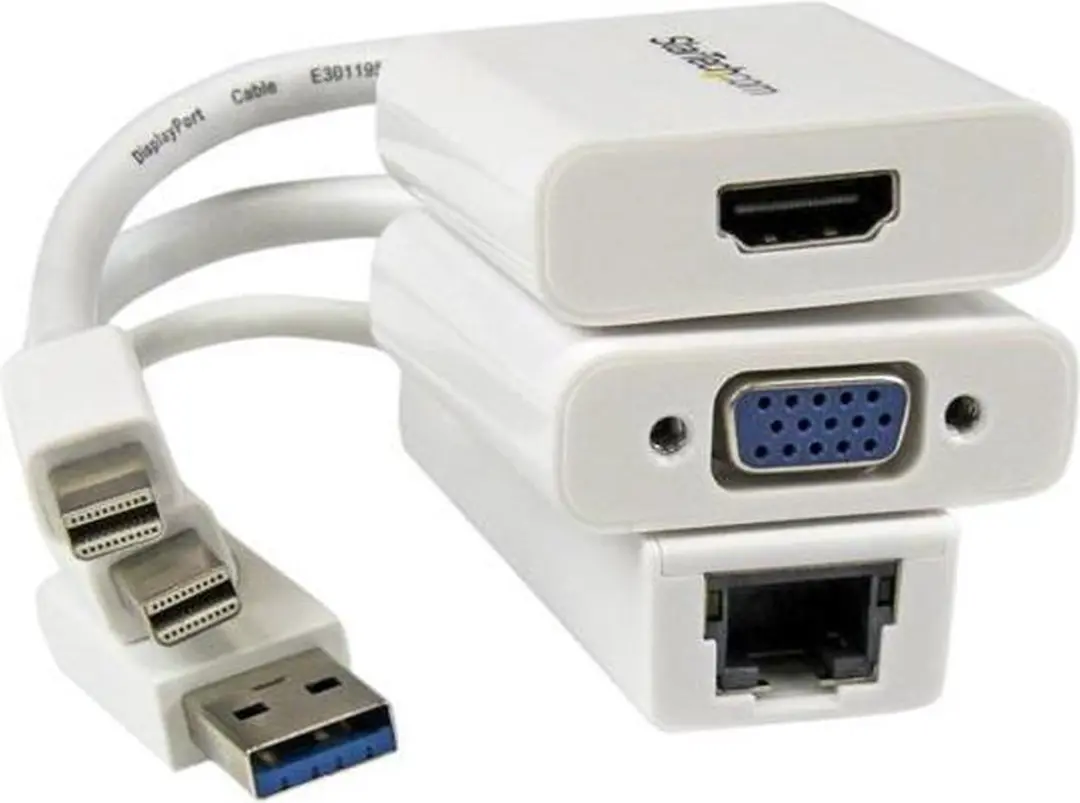 Startech MACAMDPGBK MacBook Air Accessoireset MDP-VGA - 3 Stuks - Wit