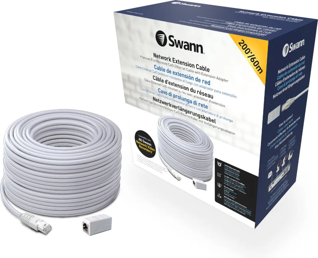 Swann SWNHD-60MCAT5E-GL Ethernet Extensiekabel 60m - Wit - afbeelding 6 van 6