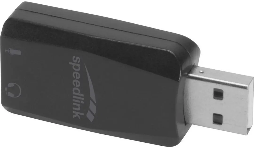 Speedlink VIGO USB Geluidskaart - Zwart
