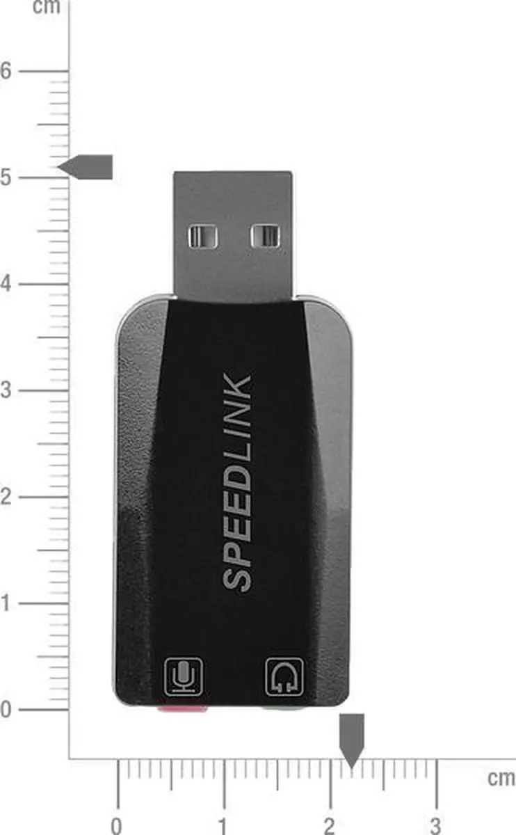 Speedlink VIGO USB Geluidskaart - Zwart - afbeelding 6 van 6