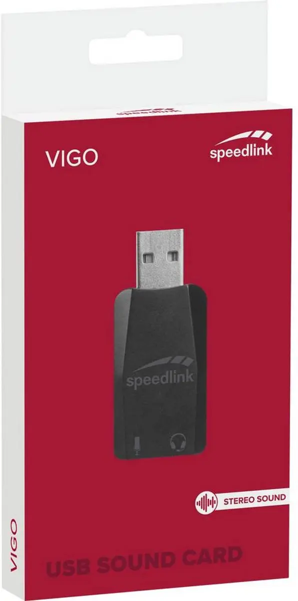 Speedlink VIGO USB Geluidskaart - Zwart