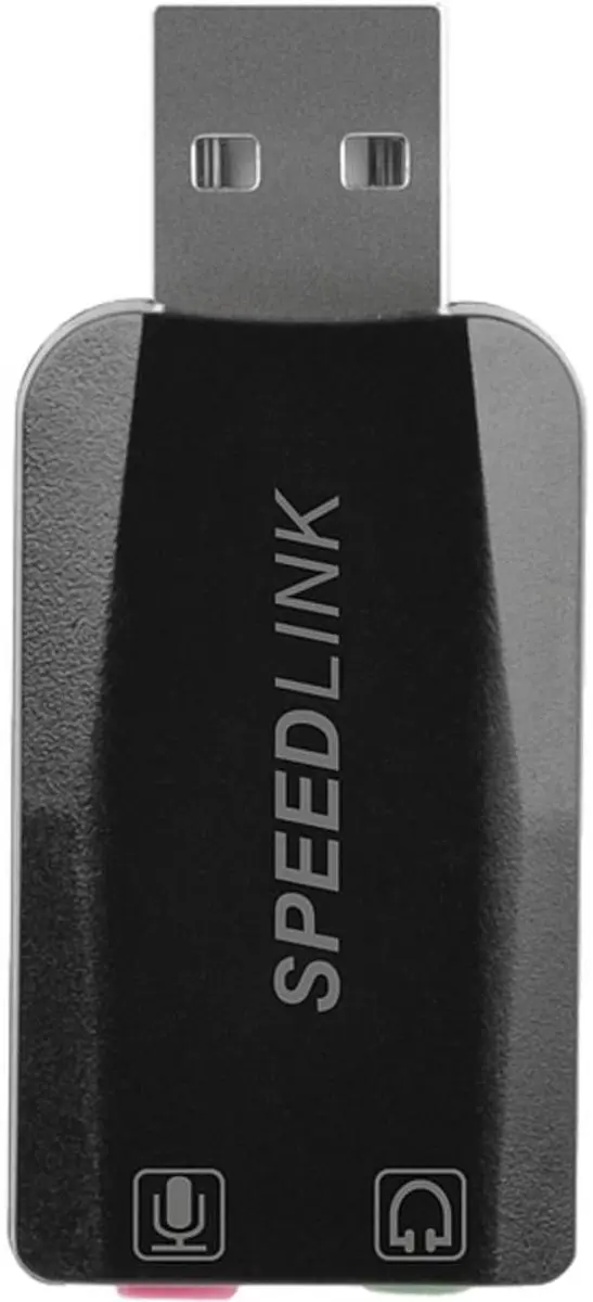 Speedlink VIGO USB Geluidskaart - Zwart