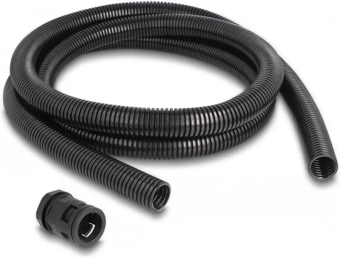 Delock Kabelbeschermhuls 2m Ø21,2mm - 3 Stuks - Zwart