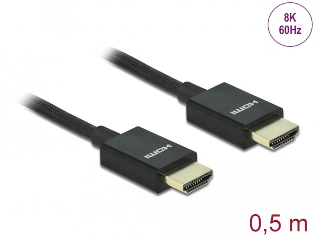 Delock Coaxial High Speed HDMI Kabel 48 Gbps 8K 60Hz