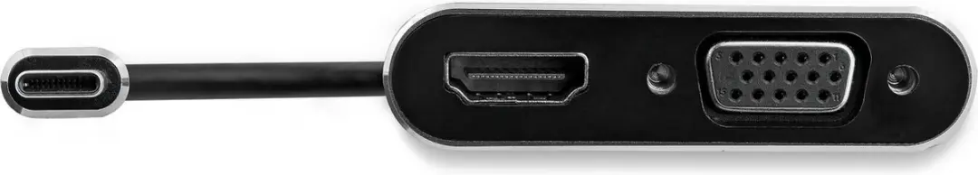 Startech USB-C naar VGA & HDMI Adapter 4K - Zwart