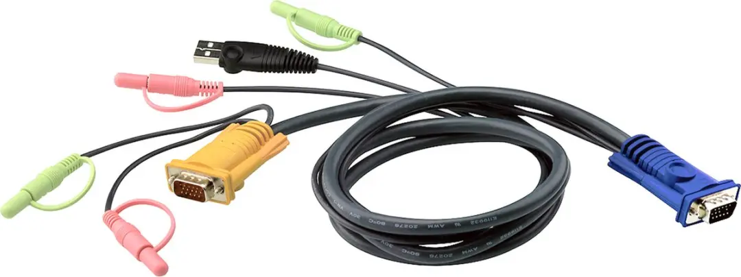 Aten 2L-5302U KVM Kabel VGA USB Audio - 1,8m