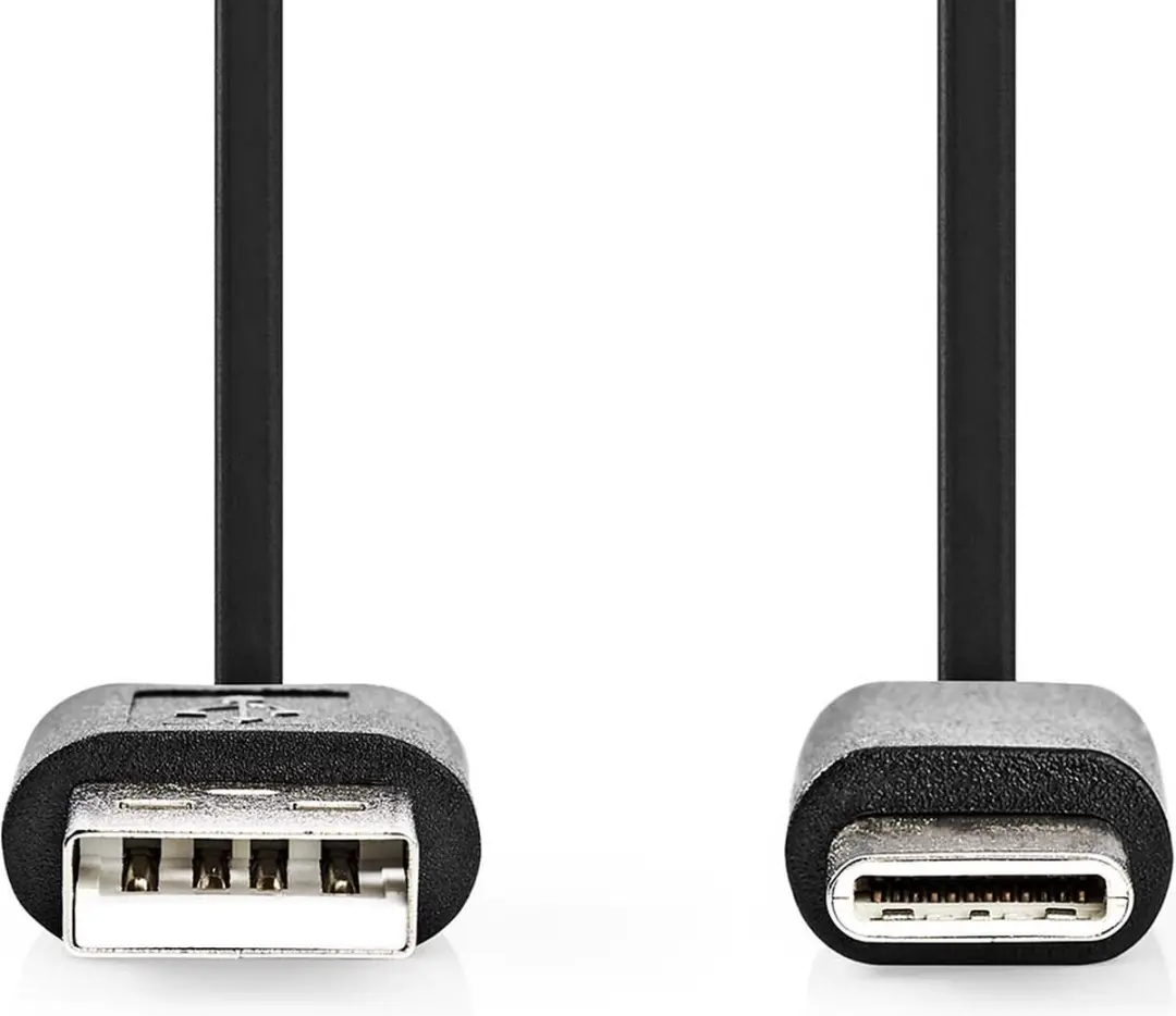 Nedis USB 2.0 USB-A naar USB-C Kabel 1m - Zwart