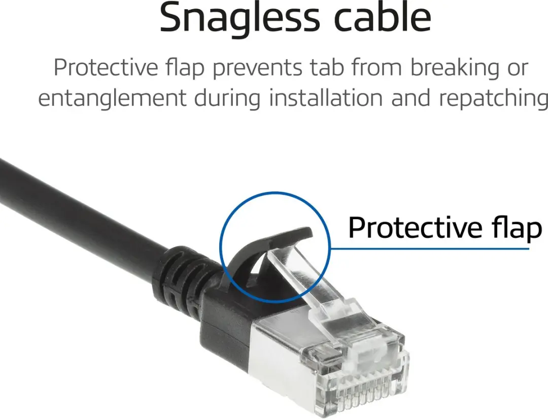 ACT DB7952 Patchkabel CAT6A S/FTP 0,25m - Zwart
