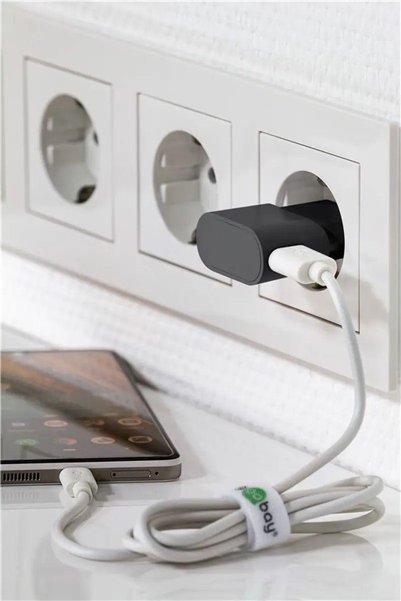 Goobay USB Lader 5W - 1m - Lightning Kabel - Zwart