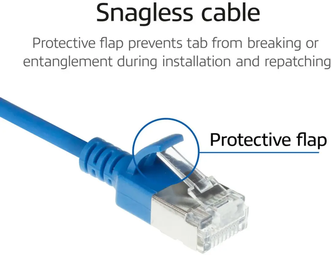 ACT DB7610 CAT6A Patchkabel 10m - Blauw