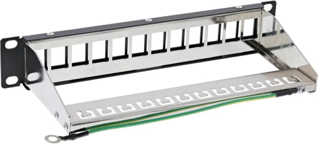 InLine 10 Patchpaneel 12x Lege Plaat 1U - RAL9005 Zwart