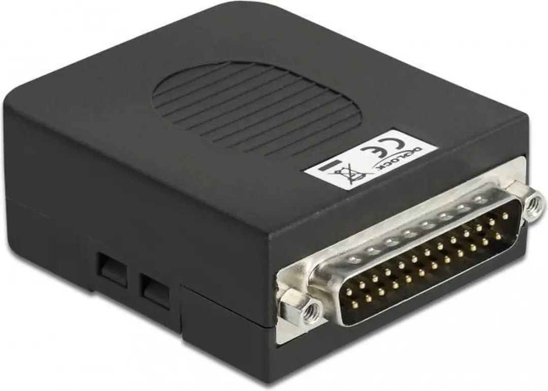 Delock D-Sub25 Male naar Terminalblok Adapter - Zwart