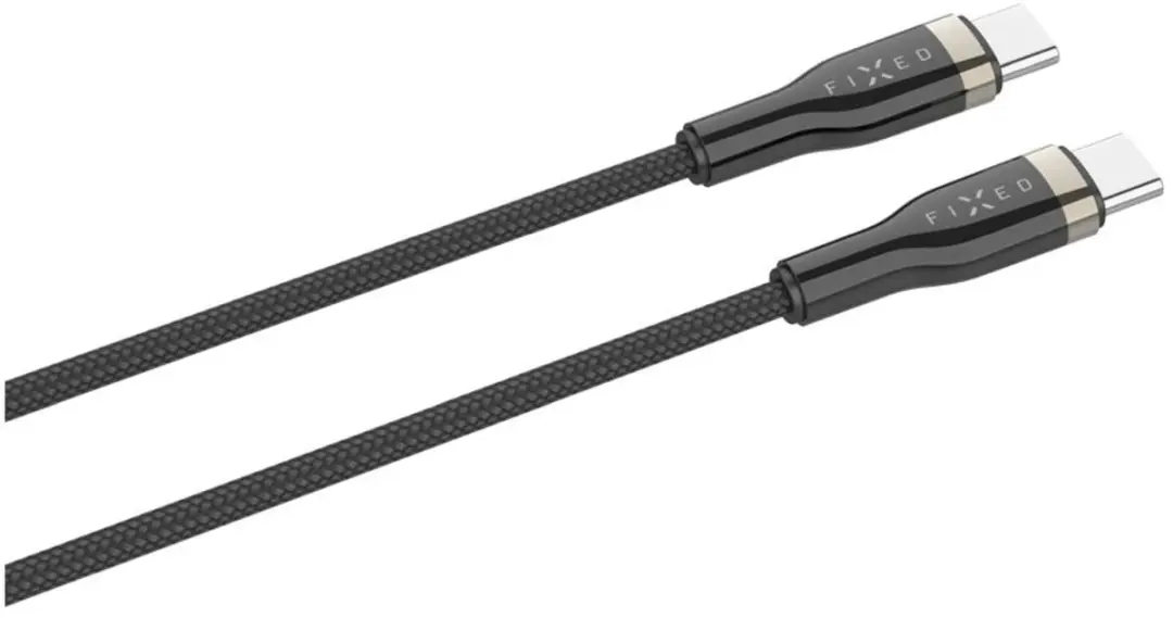 Fixed USB-C naar USB-C Kabel 100W 1,2m - Power Delivery - Zwart