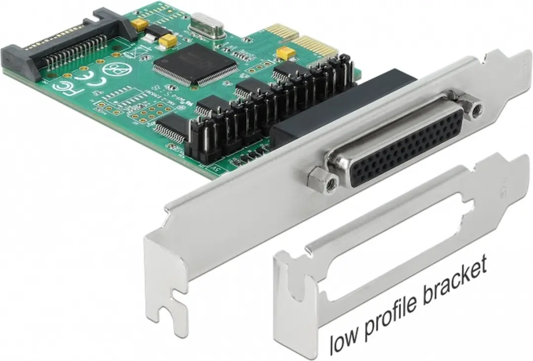 Delock PCIe Kaart 4x RS-232 - Groen