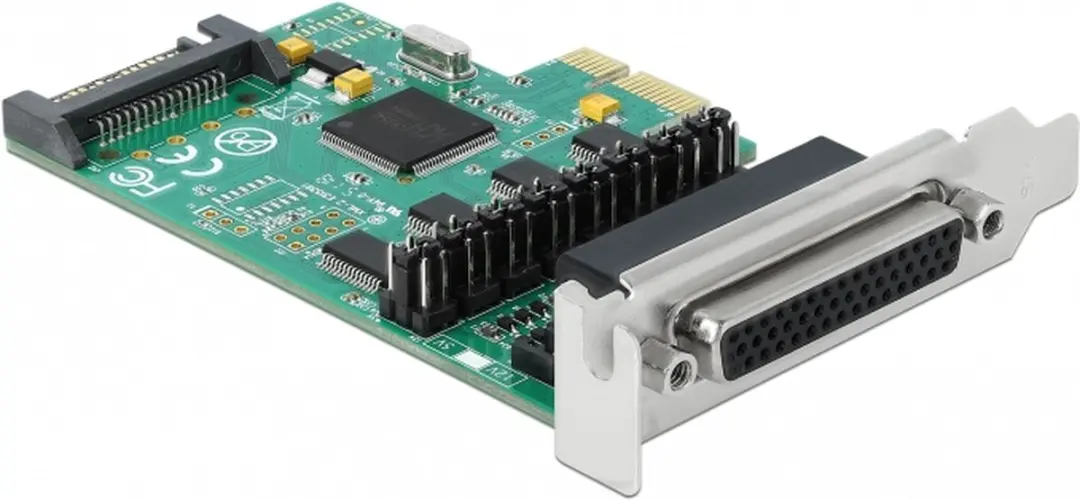 Delock PCIe Kaart 4x RS-232 - Groen