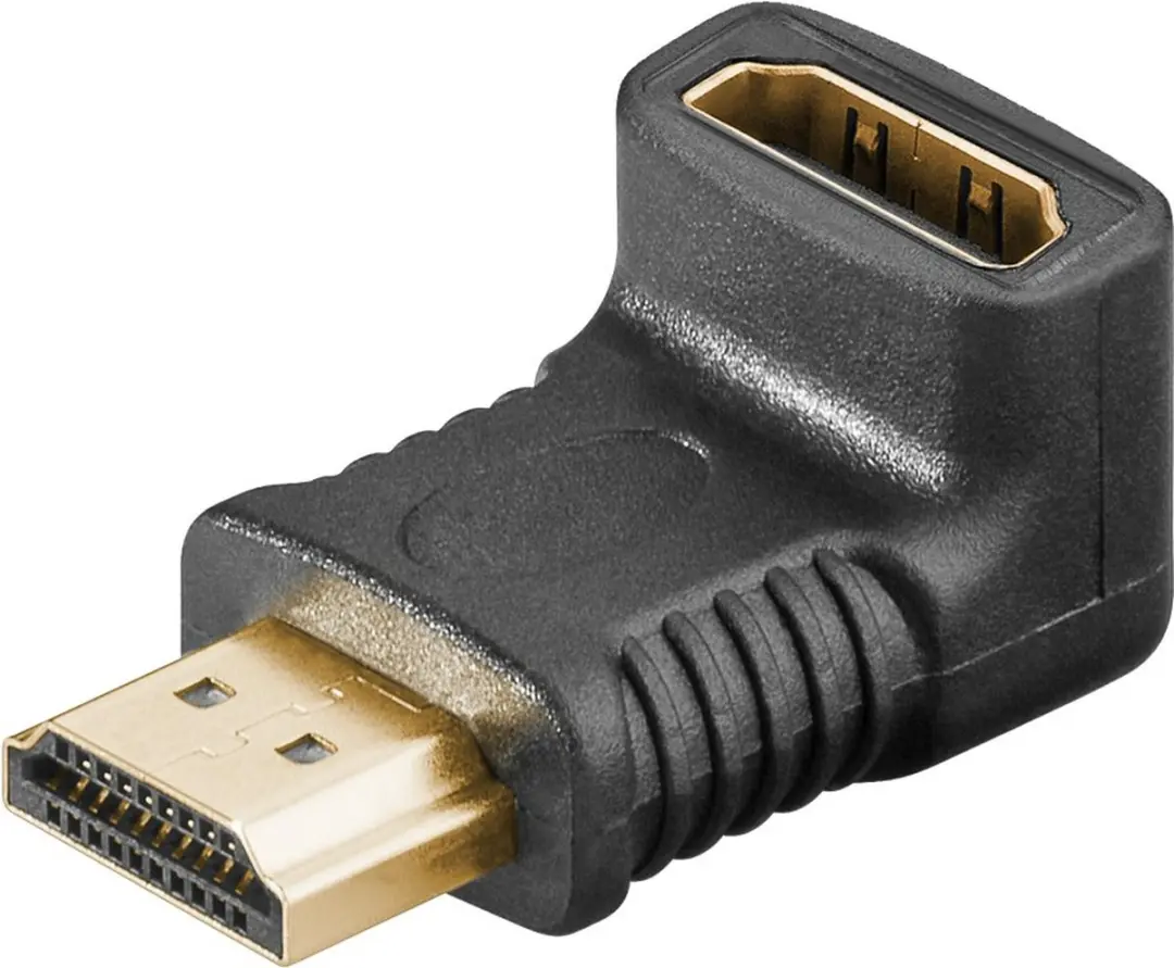 Goobay HDMI2.1 Haakse Adapter 8K60Hz - Zwart