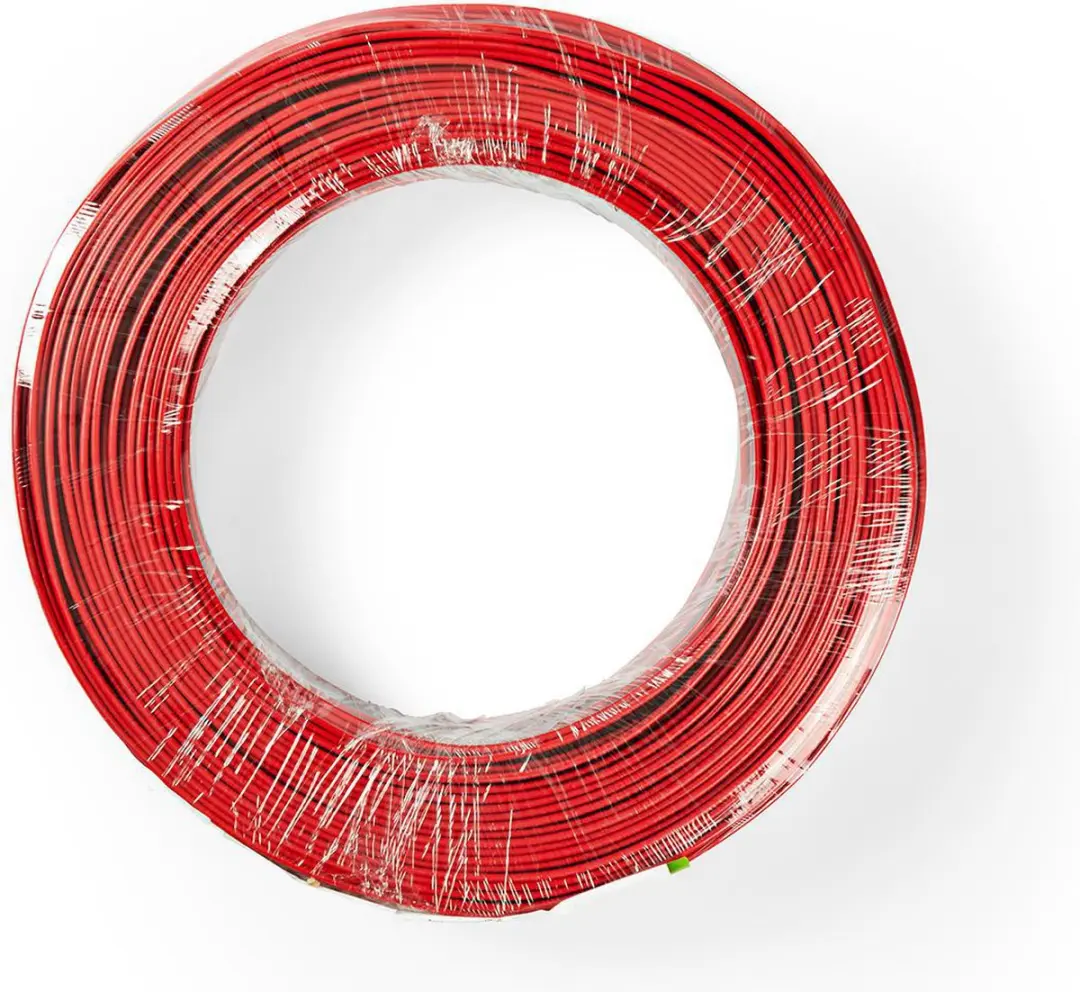 Nedis Speaker-Kabel CCA 0.75mm² 100m - Rood/Zwart