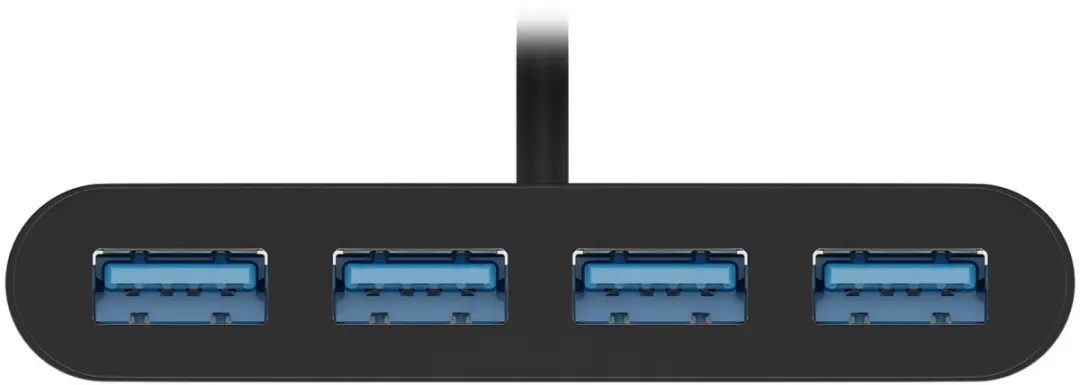 Goobay USB-C Hub 4x USB-A 5Gbps - 0,15m Zwart