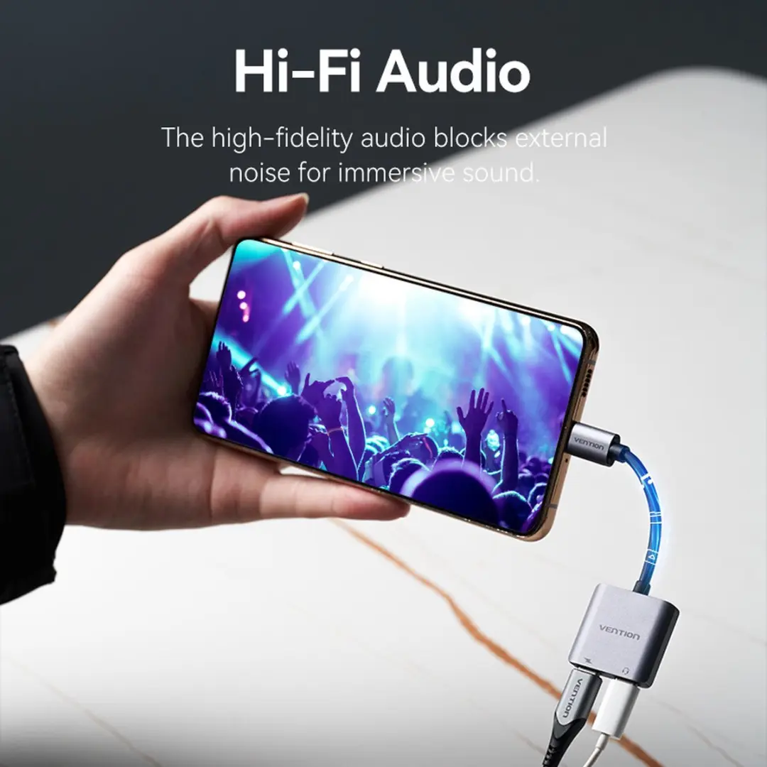 Vention BGZHA USB-C Tussenstuk 2x USB-C - Grijs