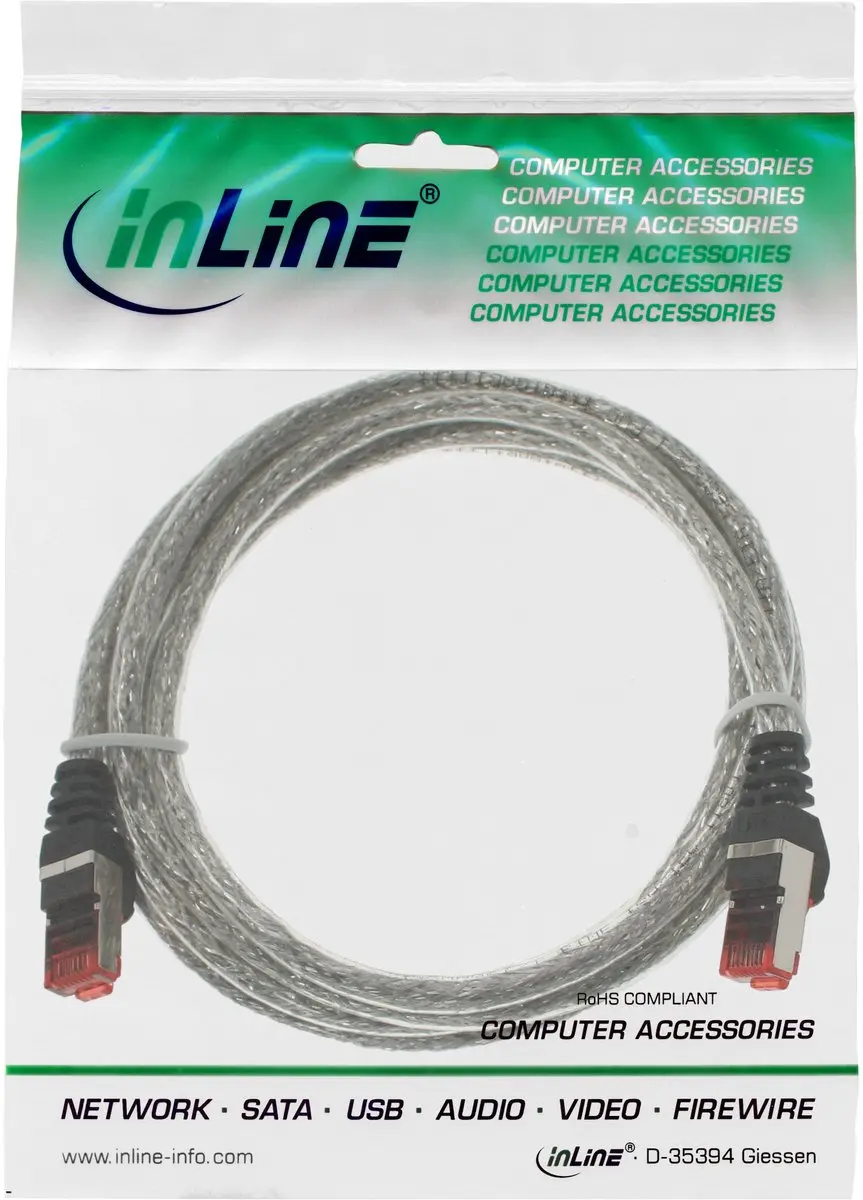 InLine Patchkabel S/FTP Cat.6 1,5m - Transparant