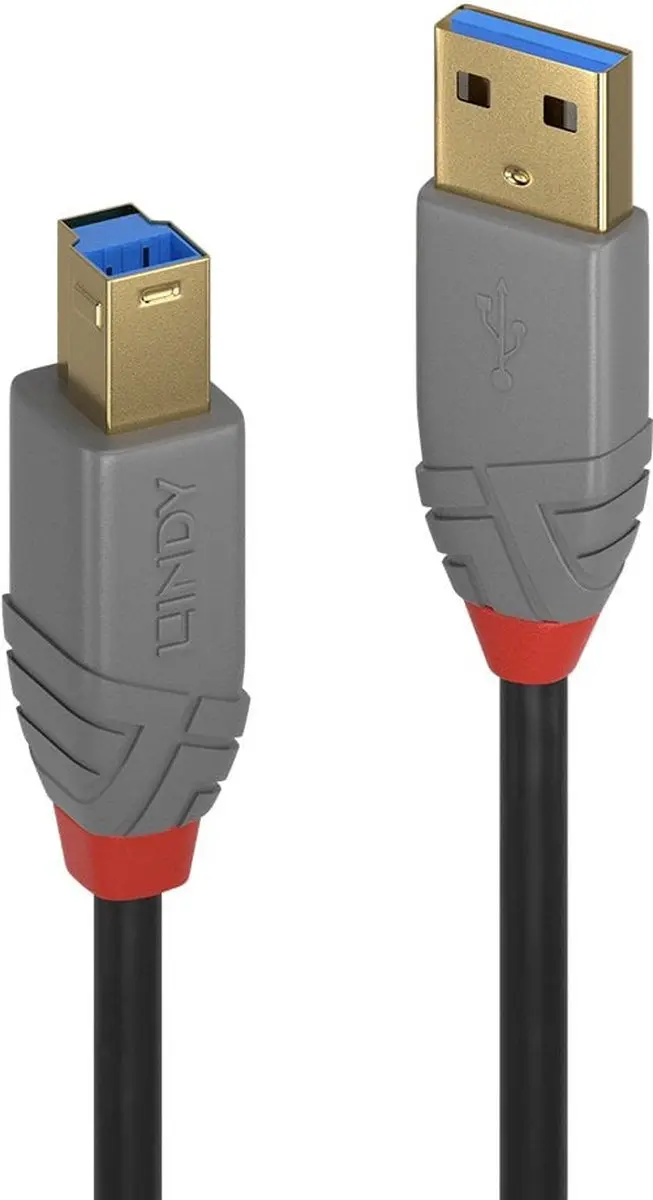 Lindy 36742 USB-kabel USB-A naar USB-B 2.0m