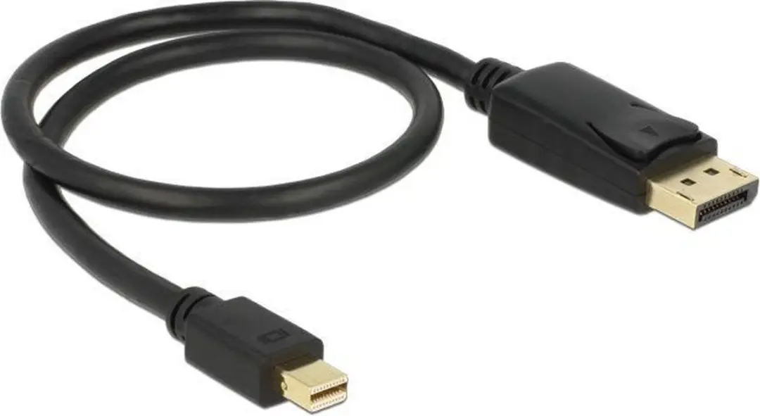 Delock Mini DisplayPort - DisplayPort Kabel 1.2 - 0,5m - Zwart