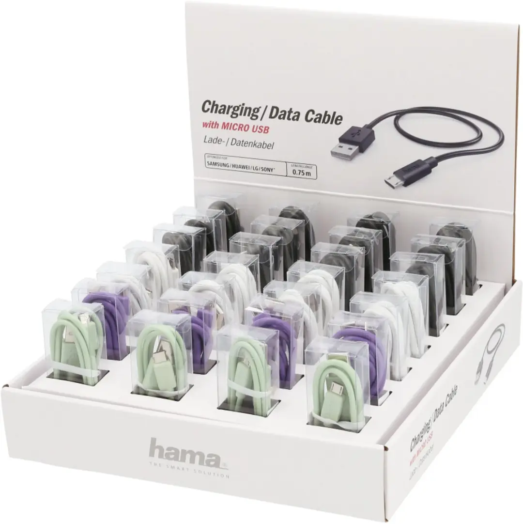 Hama USB 2.0 A naar Micro-USB A Kabel 0,75m