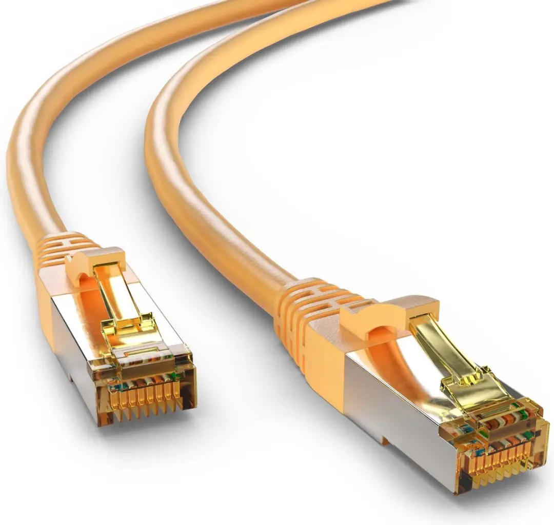 Goobay S/FTP CAT6a Netwerkkabel 10Gbps - Geel - 3m
