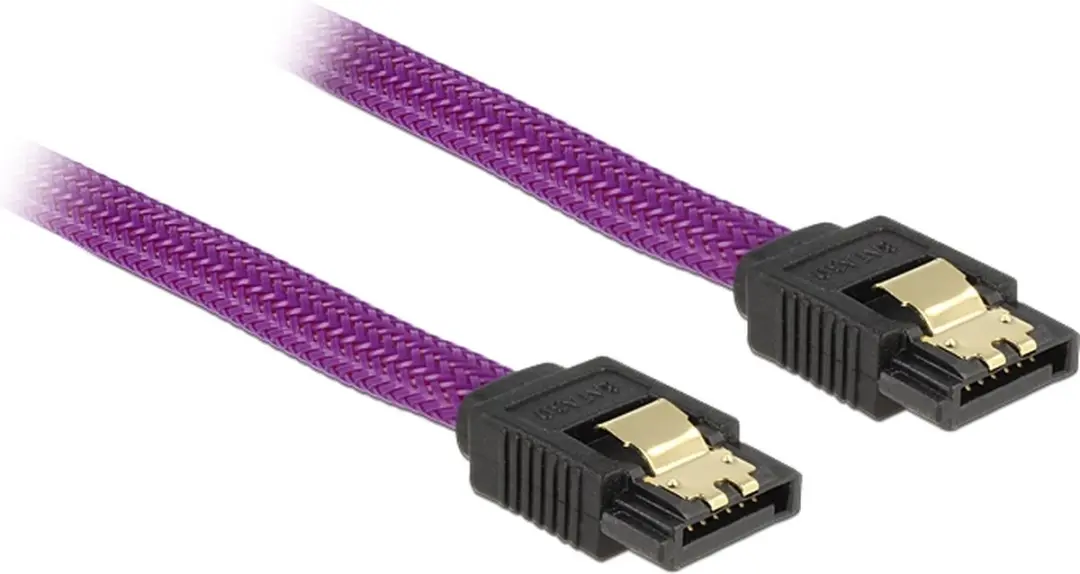 Delock SATA Datakabel 6 Gbit/s - Paars - 0,5m