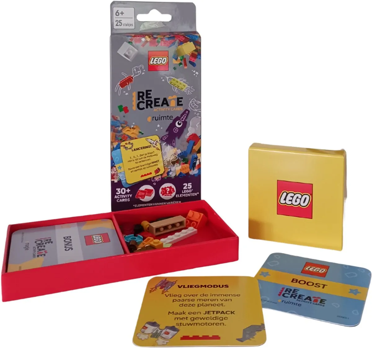 LEGO ReCreate Activity Cards Ruimte - 30 Kaarten + 25 Elementen