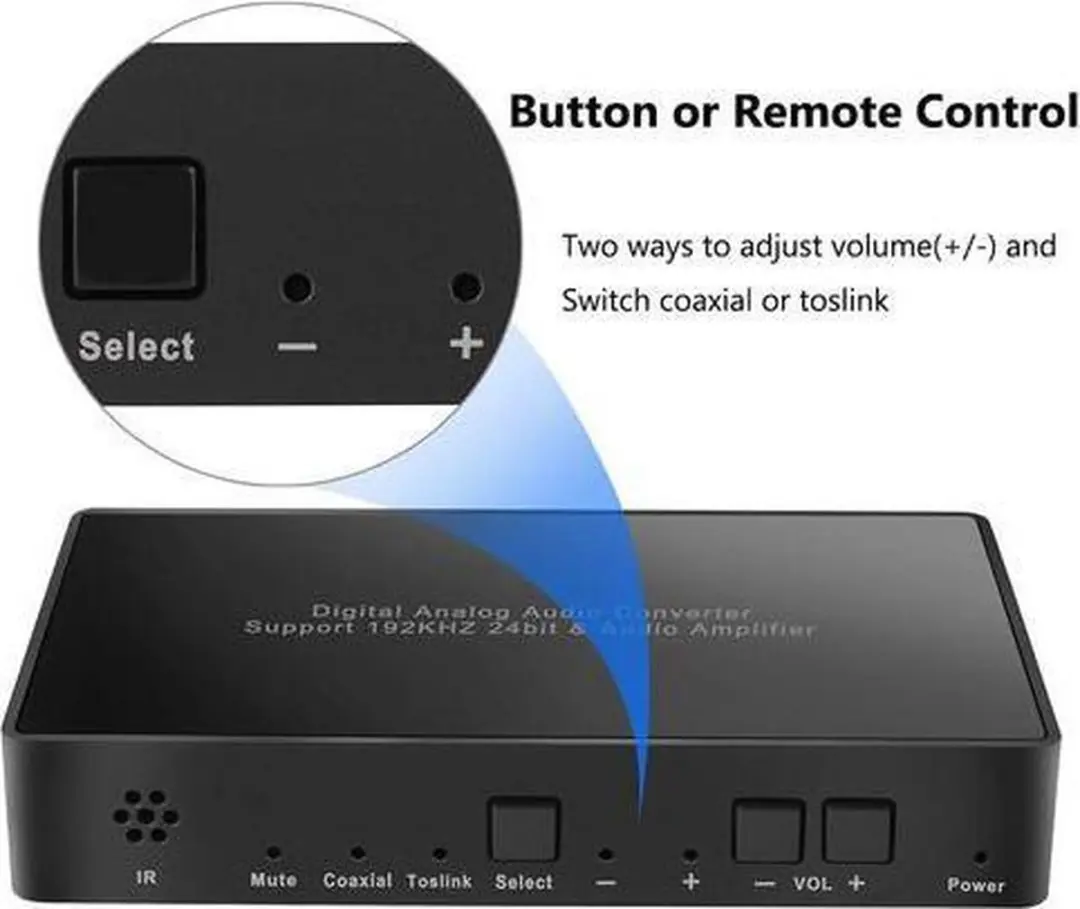 NÖRDIC SGM-108 Digitaal naar analoog audio omzetter - Zwart