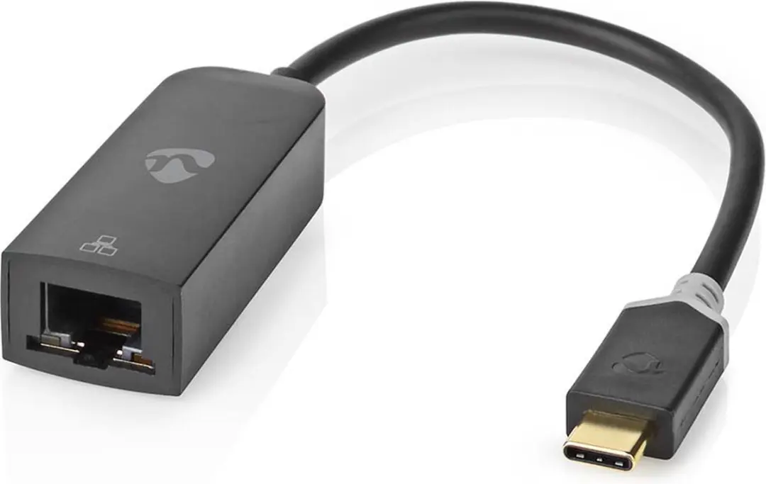 Nedis USB-C naar RJ45 Netwerkadapter 1000 Mbps - 0,2m - Antraciet