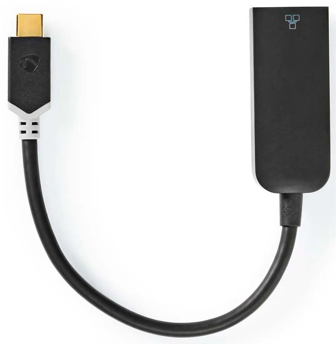 Nedis USB-C naar RJ45 Netwerkadapter 1000 Mbps - 0,2m - Antraciet - afbeelding 6 van 6