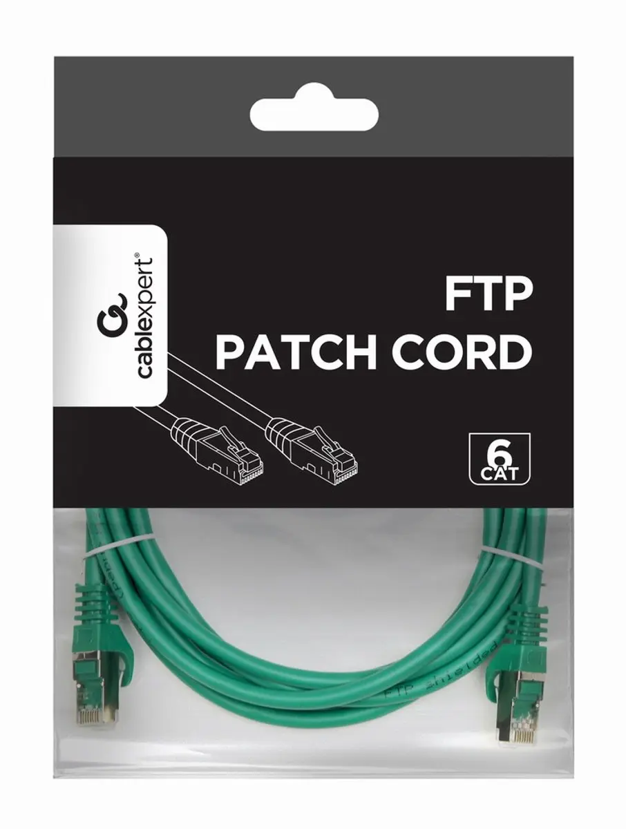 Gembird CablExpert PP6-3M/G FTP Cat6 Netwerkkabel - Groen