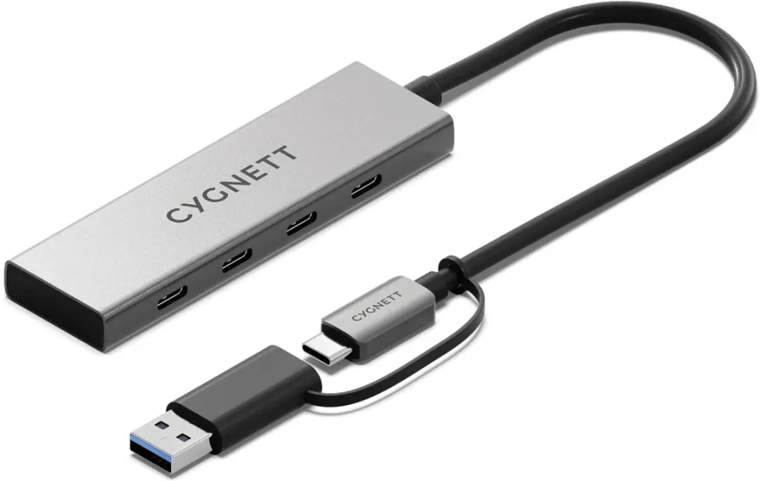 Cygnett USB-A/USB-C naar USB-C Hub