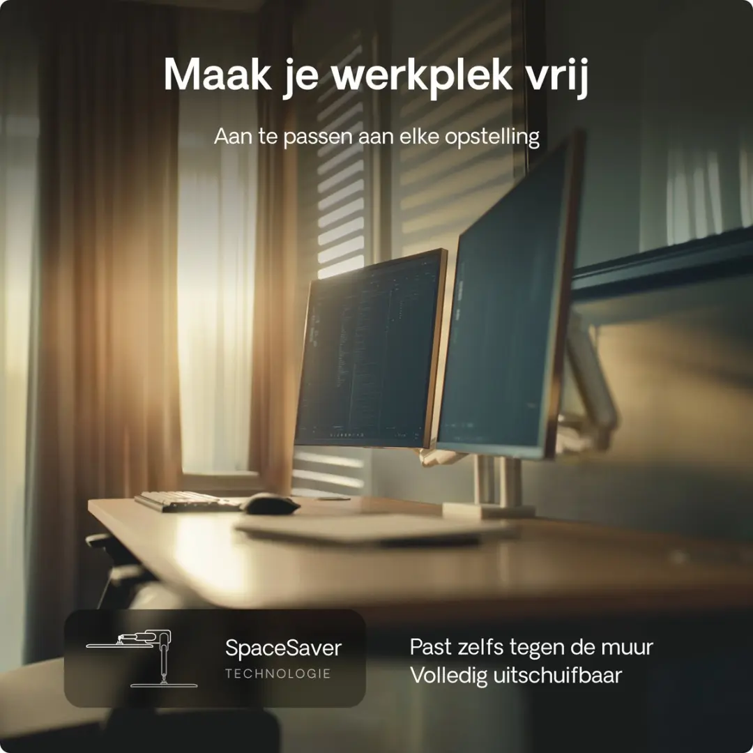 Desktronic Monitorarm Dubbel SKU_421 - 17-32" - Wit
