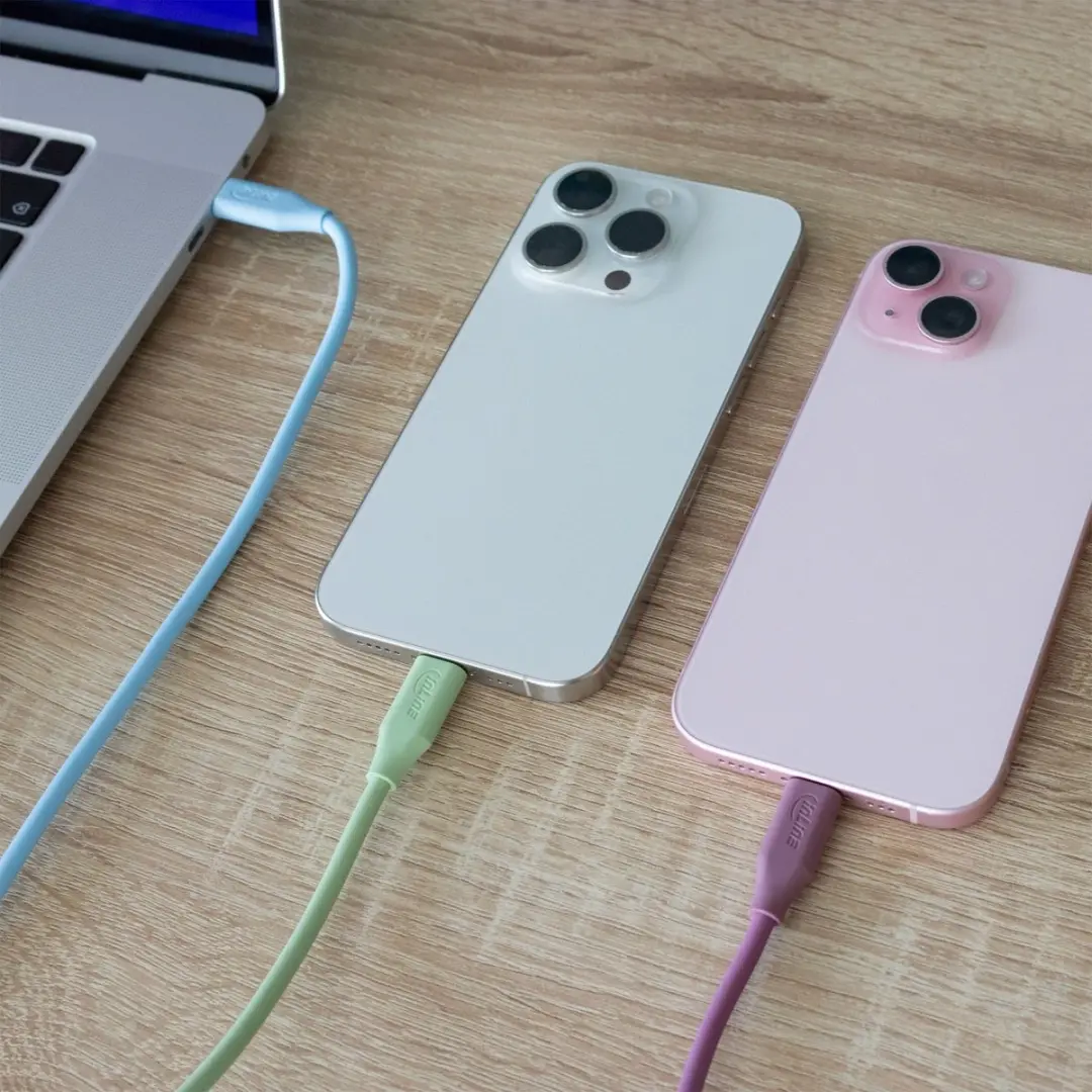 InLine USB-C Snelladingskabel 100W 2m - Blauw