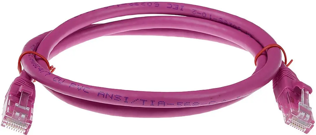 ACT Roze U/UTP CAT6A Patchkabel 5m - Snagless RJ45
