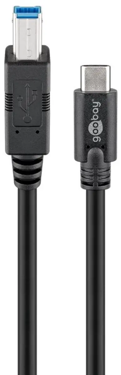 Goobay USB-C naar USB-B Kabel USB3.0 5Gbps 1m - 10 Stuks