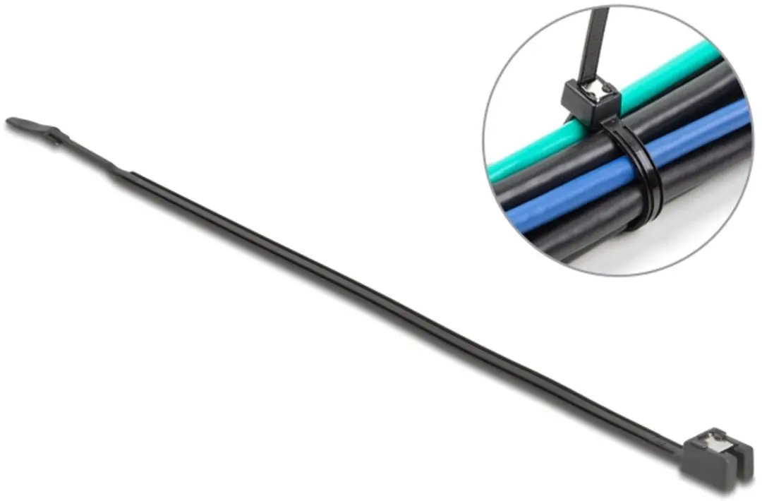 Delock Kabelbinders 280x4.8mm - 50 Stuks - Zwart